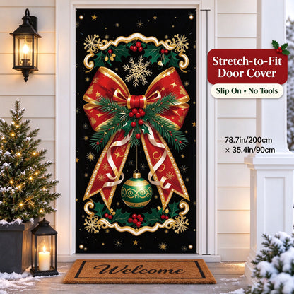🎅Christmas Stretch Door Cover— Add a Little Christmas Wonder