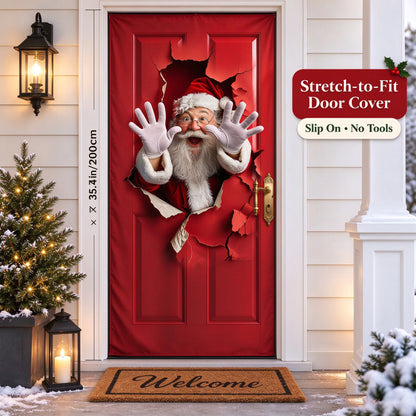 🎅Christmas Stretch Door Cover— Add a Little Christmas Wonder