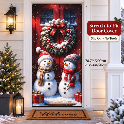 🎅Christmas Stretch Door Cover— Add a Little Christmas Wonder