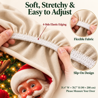🎅Christmas Stretch Door Cover— Add a Little Christmas Wonder