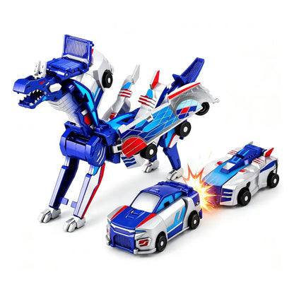 🎄 Christmas Magic! 🚗 Transforming Car Toys | Dino, Dragon & Reindeer 🦖🦌