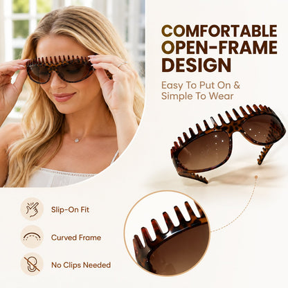 🔥Limited-Time 50% OFF🏆2-In-1 Tortoiseshell Headband Sunglasses