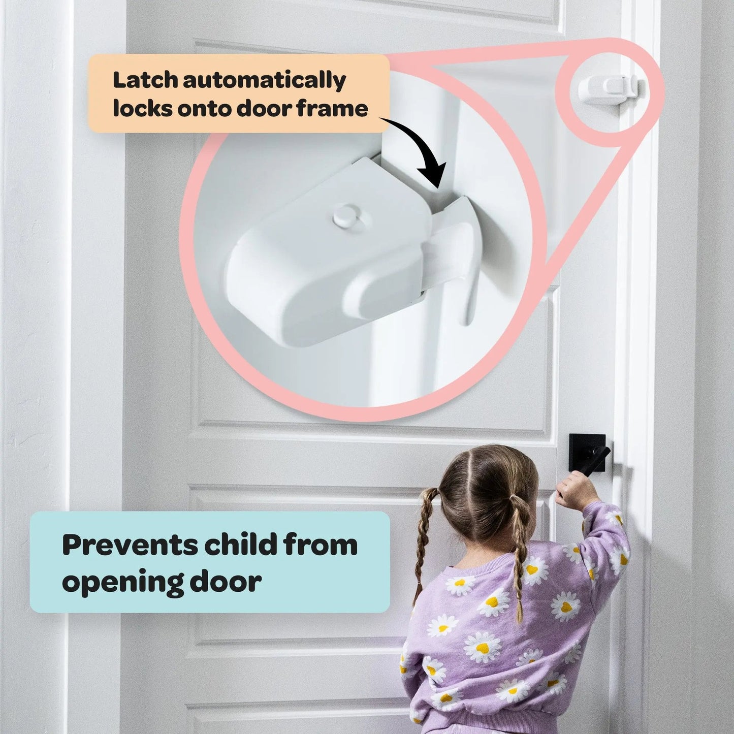 🎁Hot Sale 49% OFF🔒The Snap-On Door Lock Kids Can't Reach or Defeat - No Tools or Adhesives Required