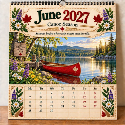 🔥LAST DAY 50% OFF -- 🇨🇦🍁 2027 Canada 160th Anniversary Wall Calendar 🍁🇨🇦