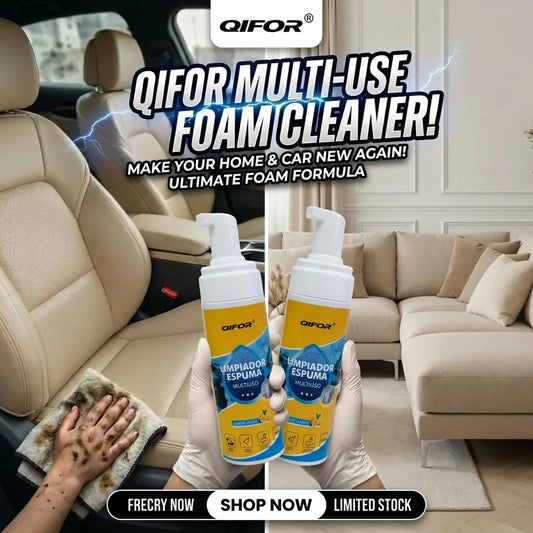 Multi-Enzyme Active Foam Cleaner | Professional 4-in-1 Deep Stain & Grease Remover for Home & Auto ✨