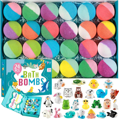 🔥LAST DAY 55% OFF - 🛁✨Natural Bath Bombs for Kids with Mega Bubbles & Surprise Inside🦄 Same as in the video