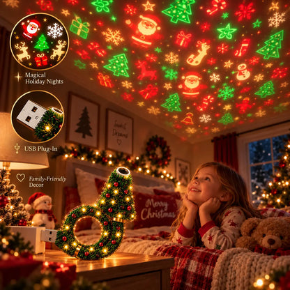 2026 New USB Plug-In Christmas Projector Night Light