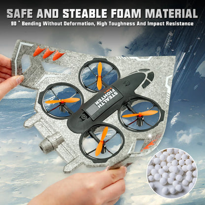 3-in-1 RC Jet Plane Remote Control Airplane Air Land Water With 2.4 GHz Control&LED Lights