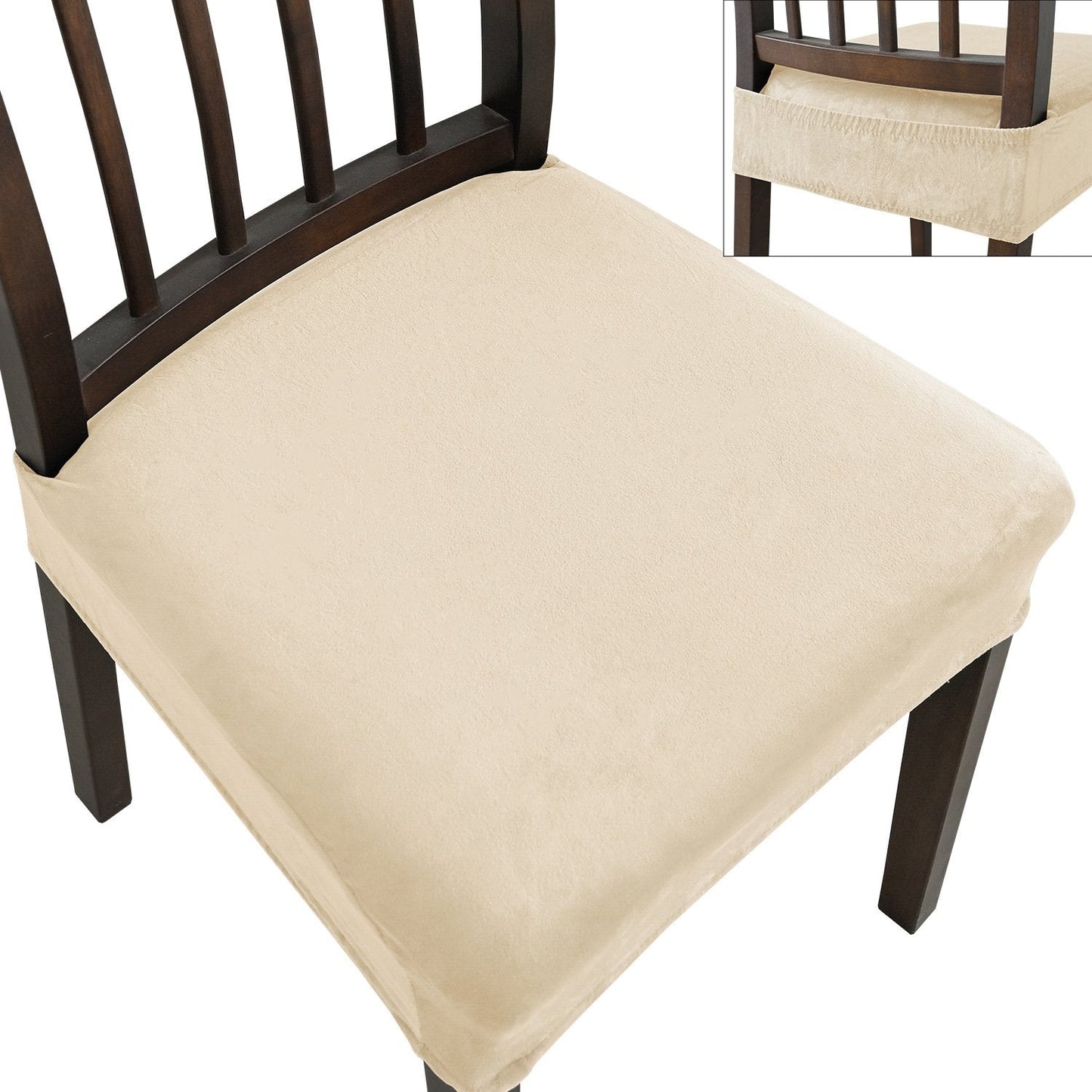 Jacquard Chair Cover – Stretch Fabric, Waterproof & Reusable