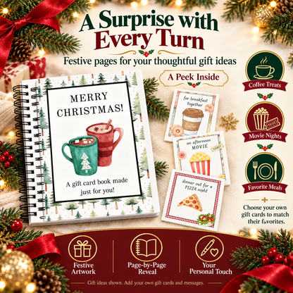 🎁 Christmas Gift Card Book – DIY Personalized Holiday Gift for Family & Friends