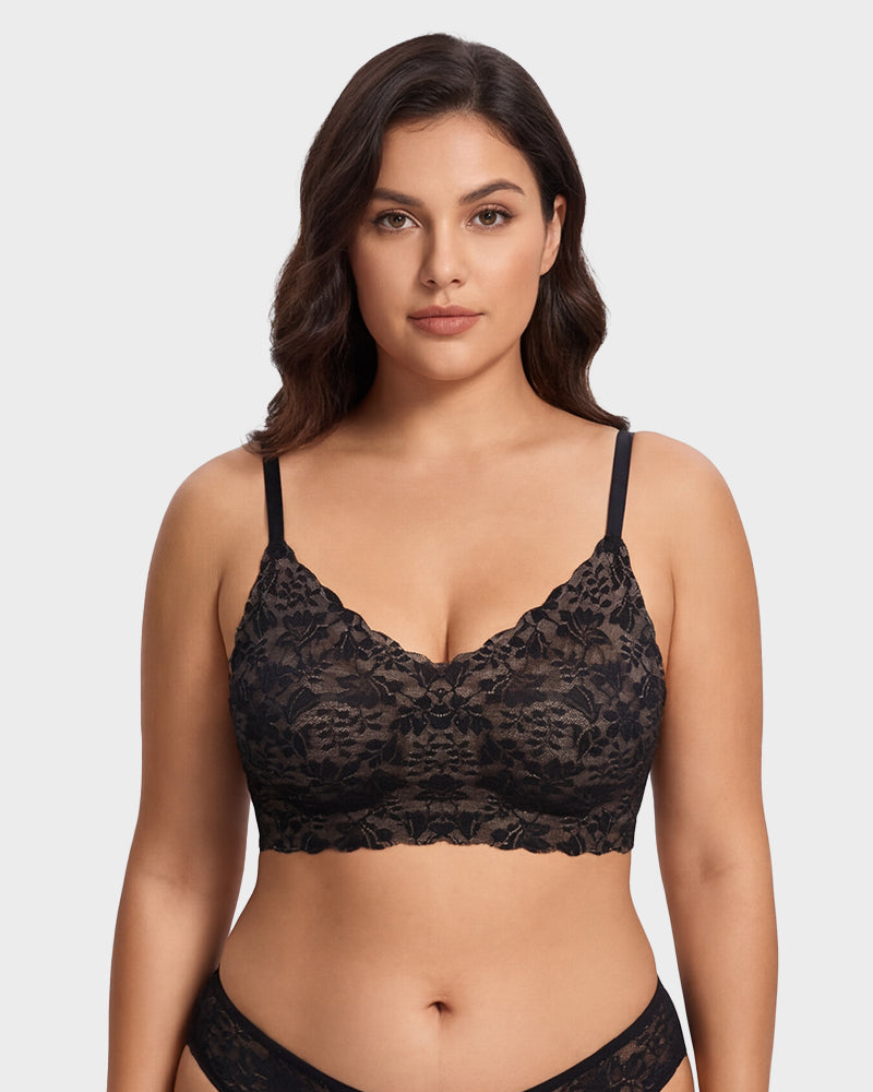 Breathable Lace Lift Bra