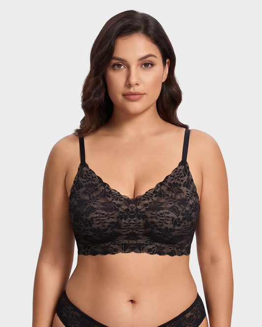 Breathable Lace Lift Bra