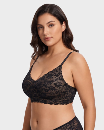 Breathable Lace Lift Bra