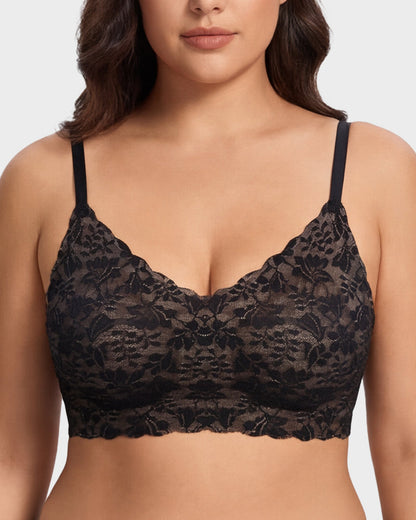 Breathable Lace Lift Bra