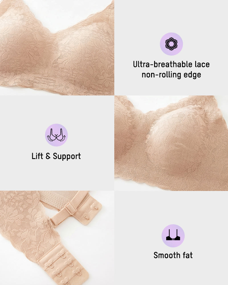 Breathable Lace Lift Bra