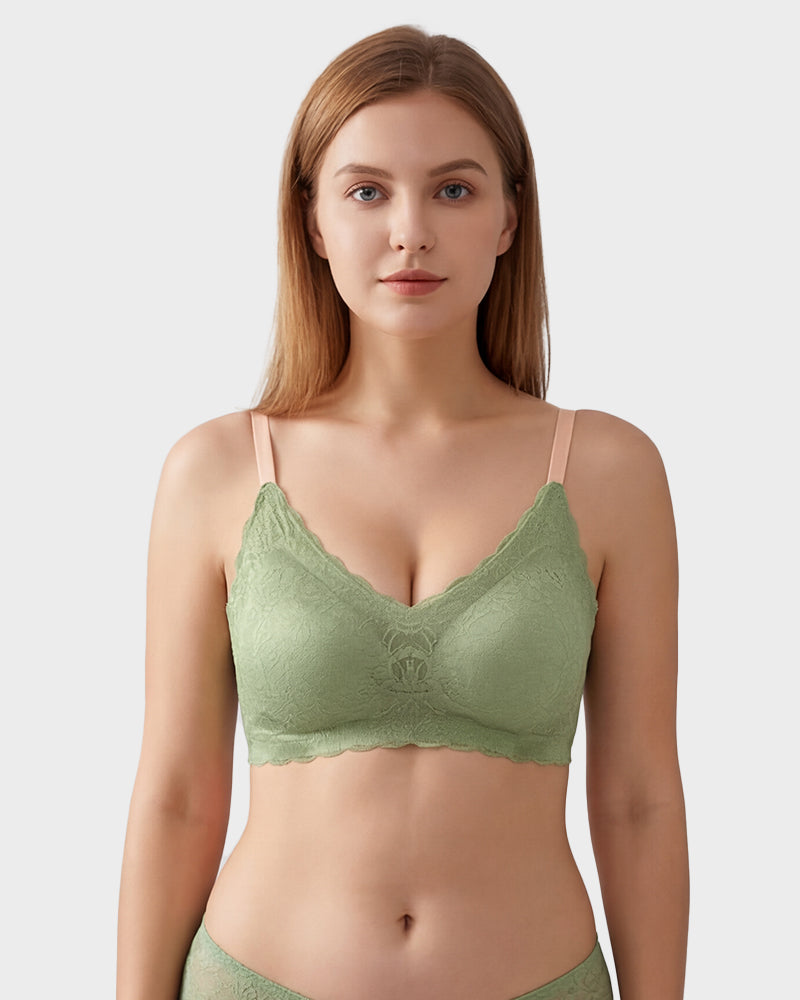 Breathable Lace Lift Bra