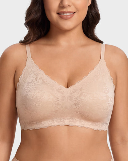 Breathable Lace Lift Bra