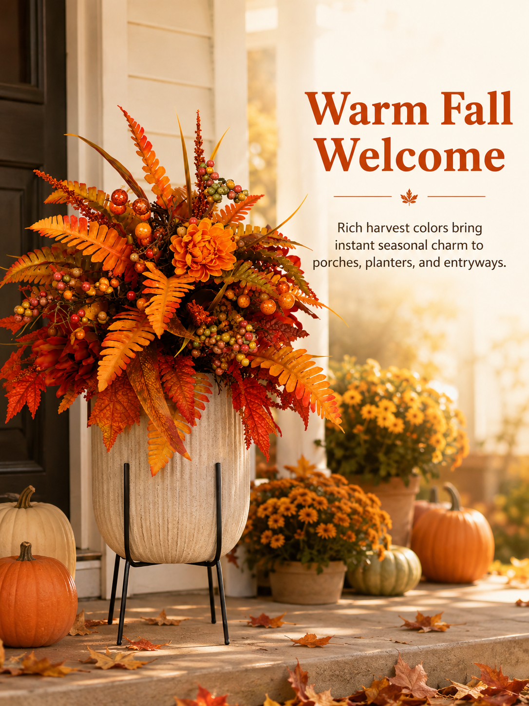 💥Hot Sale 50% off 🍂 Autumn Harvest Floral Garden Stake Arrangement