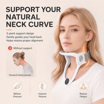 🔥LAST DAY 55% OFF🔥 Neck Reset Support Brace – Adjustable Neck Posture Corrector for Daily Comfort