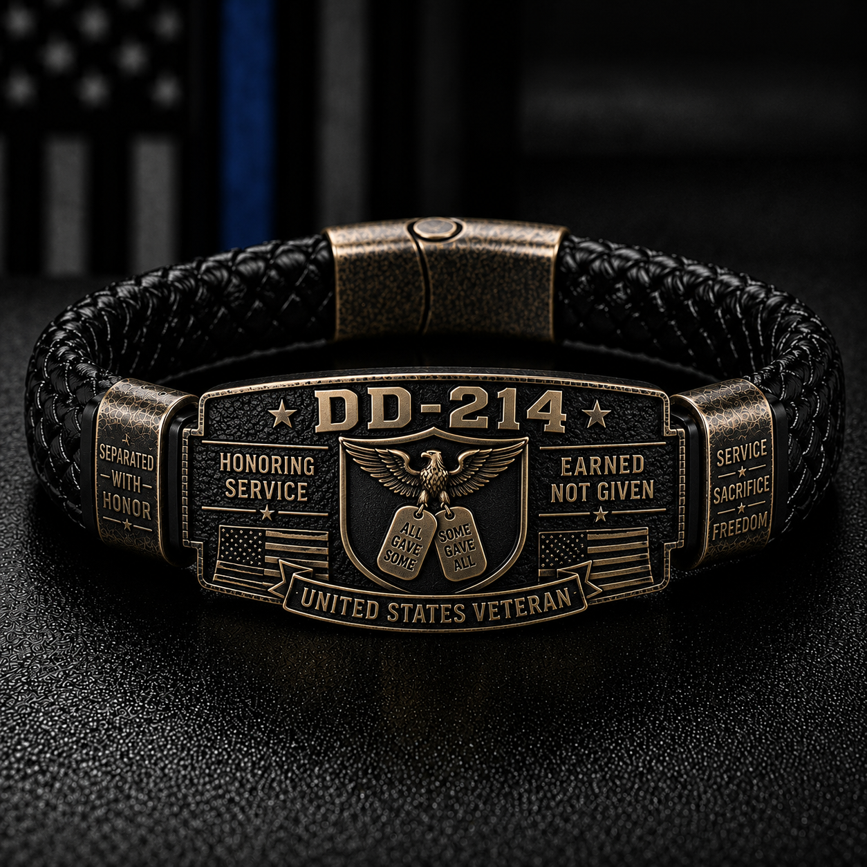 🔥LAST DAY 50% OFF🔥DD-214 Veteran Honor Bracelet - Made By VETERAN 'Rober Smith'