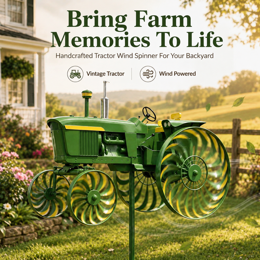 🔥 Limited Time 50% OFF🚜 Earl's Handmade Tractor Wind Spinner 🌾