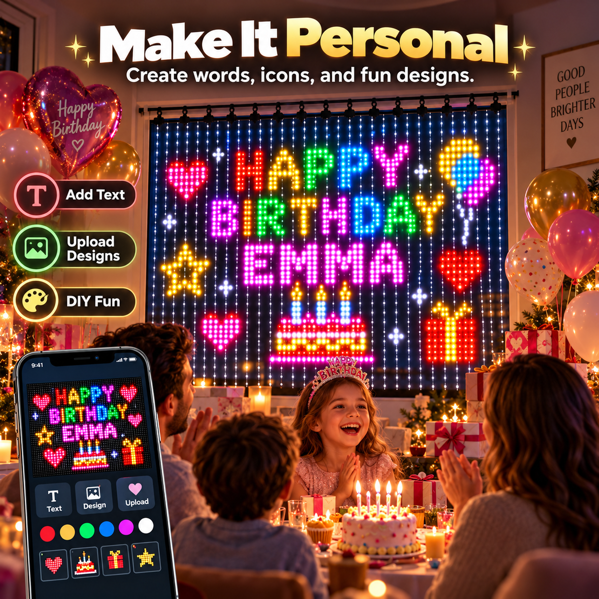💥 50% OFF✨APP-controlled Christmas LED lights🎄 Warm, Bright & Festive🎉