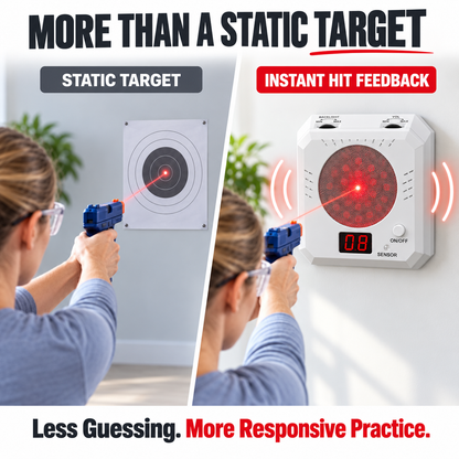 🔥 Limited-Time 49% OFF 🎯 Rechargeable Electronic Laser Training Target with Instant Hit Feedback & Magnetic Mount