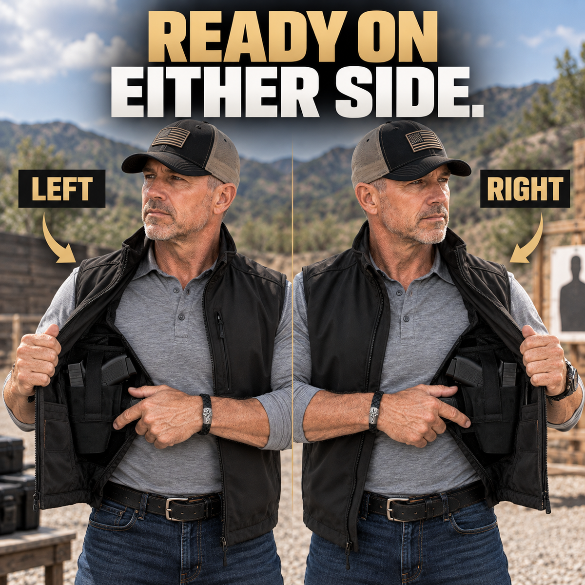 🔥Limited Time-50% OFF🦺 Premium Concealed Carry Vest ✨ Stay Ready & Keep Essentials Close