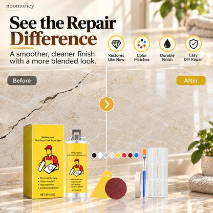 🔥Quick-Drying Tile Repair Glue - Complete Tool Kit for DIY – Fix Cracks Permanently in Minutes!✨