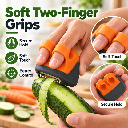 🥔 2-Piece Palm Vegetable Peeler Set – Soft Grip Handheld Fruit & Veggie Peeler！！！