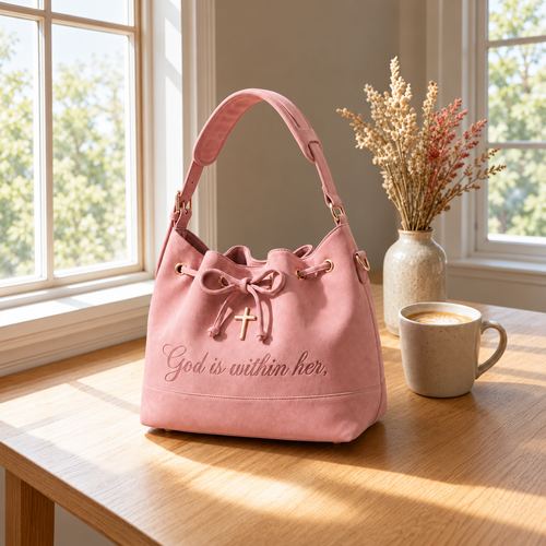 ✝️ Psalm 46:5 Christian Tote Bag | Faith-Inspired Bible & Laptop Bag