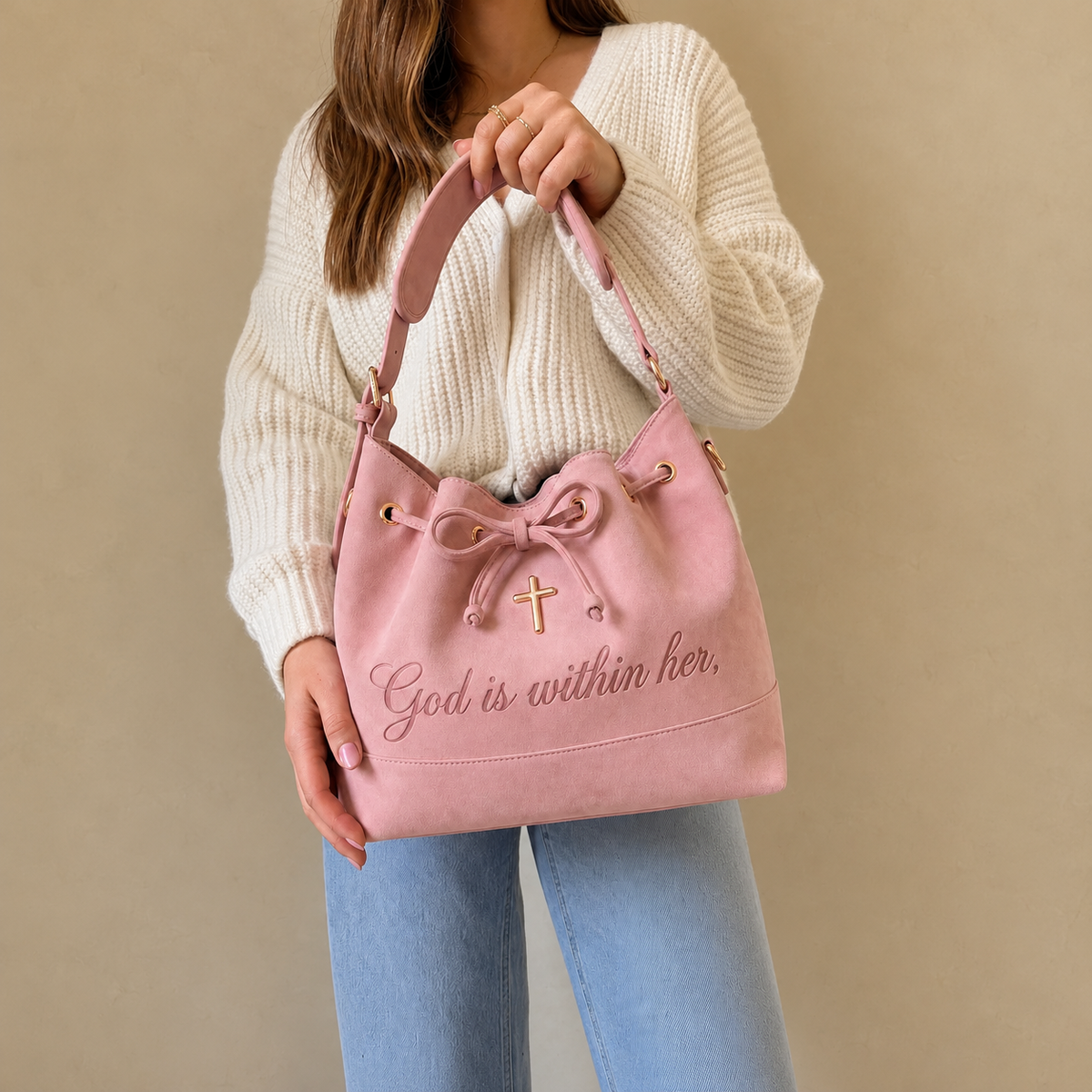 ✝️ Psalm 46:5 Christian Tote Bag | Faith-Inspired Bible & Laptop Bag