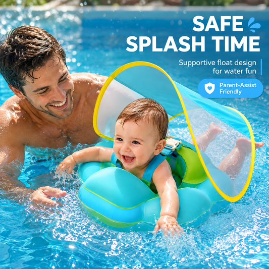🏖️✨ Baby Swim Float with Safety Seat – Perfect for Water Play🔥
