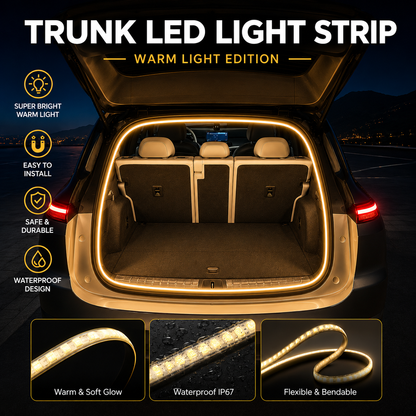 Ultra-Bright Dynamic Trunk LED Light Strip | Fits All Cars & Cut-to-Fit 🚗✨