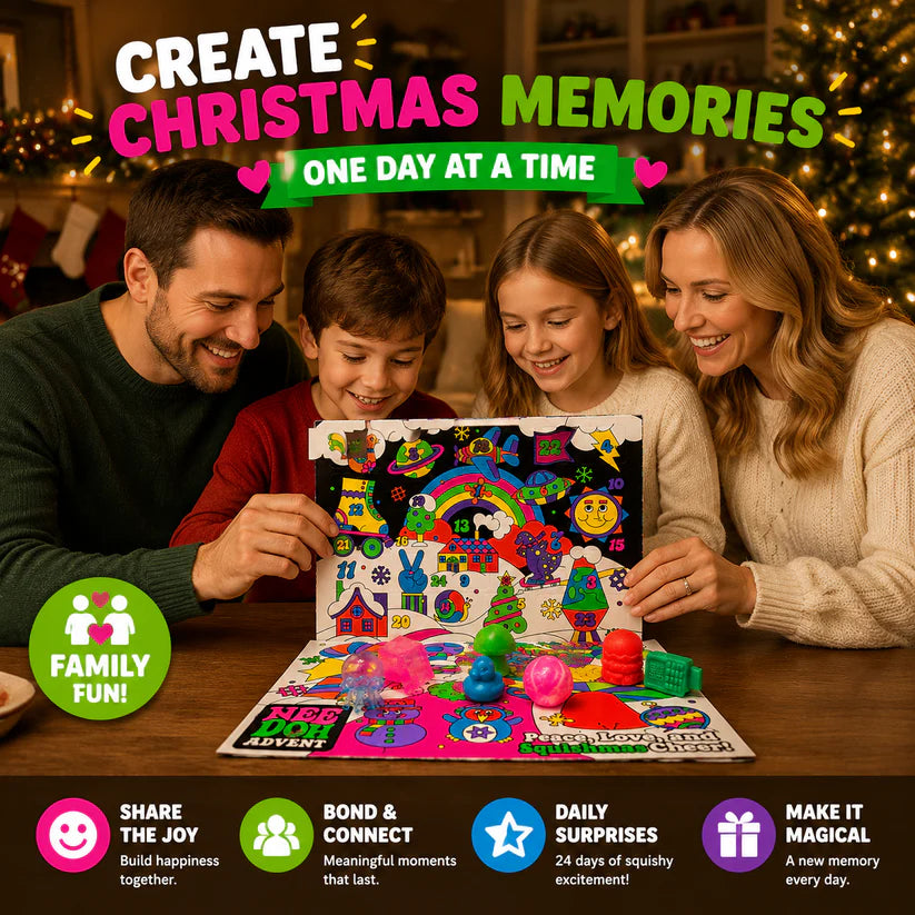 🎄2026 NeeDoh 24-Day Squishy Advent Calendar – A New Surprise Every Day 🎁