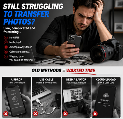 💥Limited-time 50% discount🔌 5-in-1 SD Card Reader for iPhone & USB-C – Fast Photo & Video Transfer Adapter