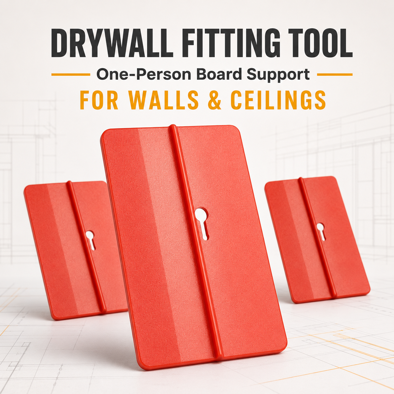 Drywall Fitting Tool for Solo Ceiling & Wall Installation