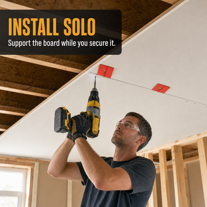 Drywall Fitting Tool for Solo Ceiling & Wall Installation