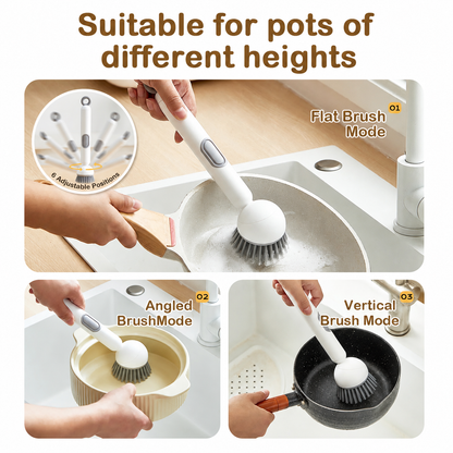 🔥LAST DAY 49% OFF-360° Rotating Soap Dispensing Dish Brush