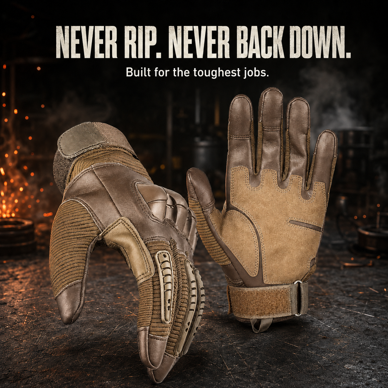 Heavy-Duty Tactical Gloves | Anti-Cut & Impact-Resistant Gear 🛠️⚡