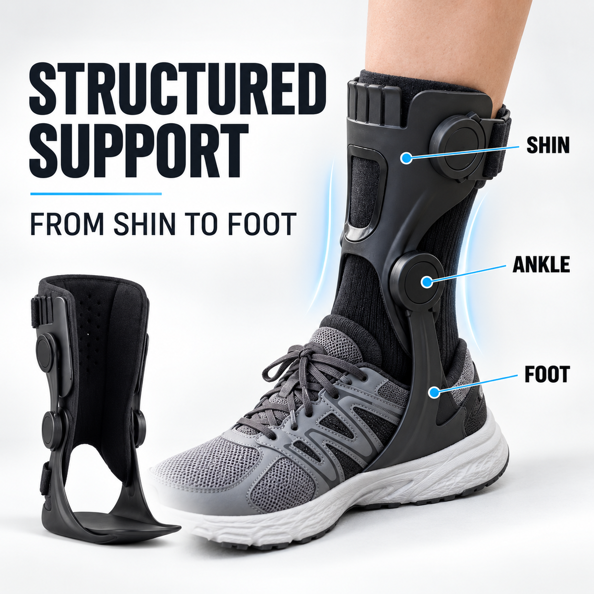 ⚡50% OFF🦶 AFO Foot Drop Brace✨ Adjustable & Breathable Support