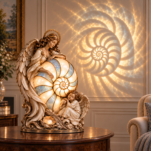 🌊 Moon Tide Mermaid Nautilus Lamp™ – Enchanting Ocean Glow for Your Home