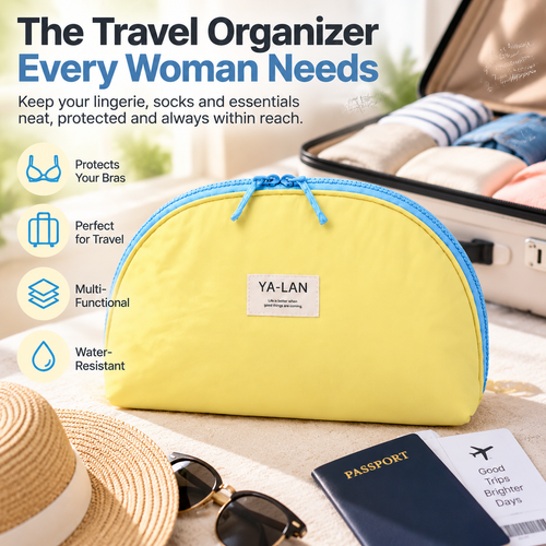 🔥LAST DAY 49% OFF -✨ Travel Lingerie Organizer Bag – Keep Bras, Panties & Socks Neatly Organized Anywhere