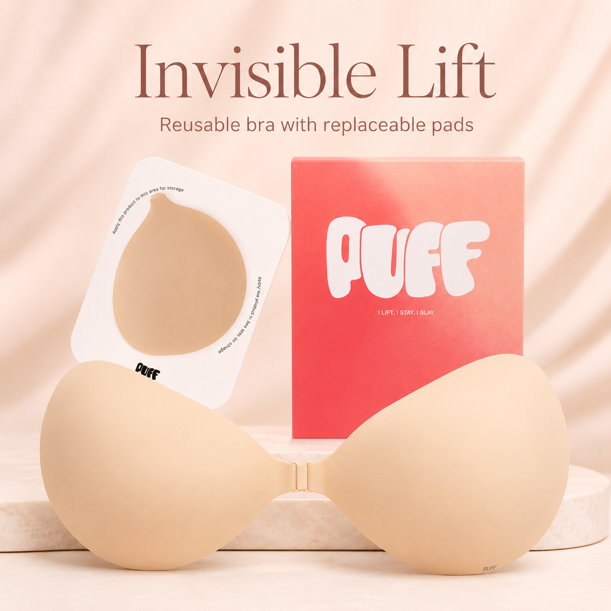 ✨ Instant Lift Invisible Adhesive Bra | Backless, Strapless & Reusable