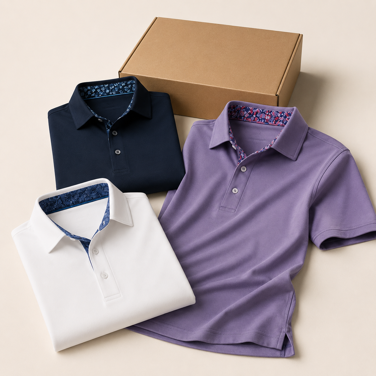 ⚡Hot Sales 49% OFF🔥3-Pack Men's Polo Shirts – Soft-Touch Short Sleeve Smart Casual Top for Work, Travel & Summer Wear