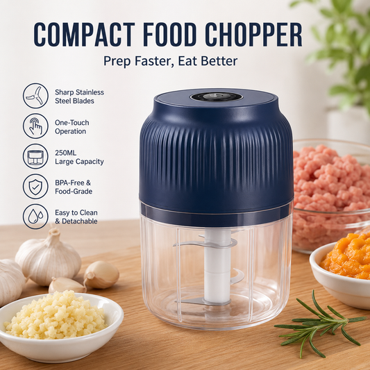 ⚡ Cordless Mini Food Chopper – Chop, Mince & Blend in Seconds