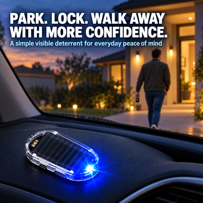 HOT SALE Solar Car Anti-Theft Warning Light – Motion-Sensing LED Security Deterrent, No Wiring Needed