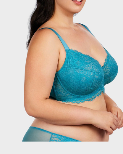 Ultra-Light Lace Underwire Push-Up Bra