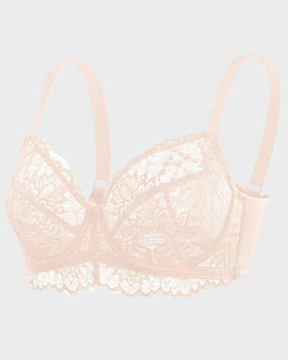 Ultra-Light Lace Underwire Push-Up Bra