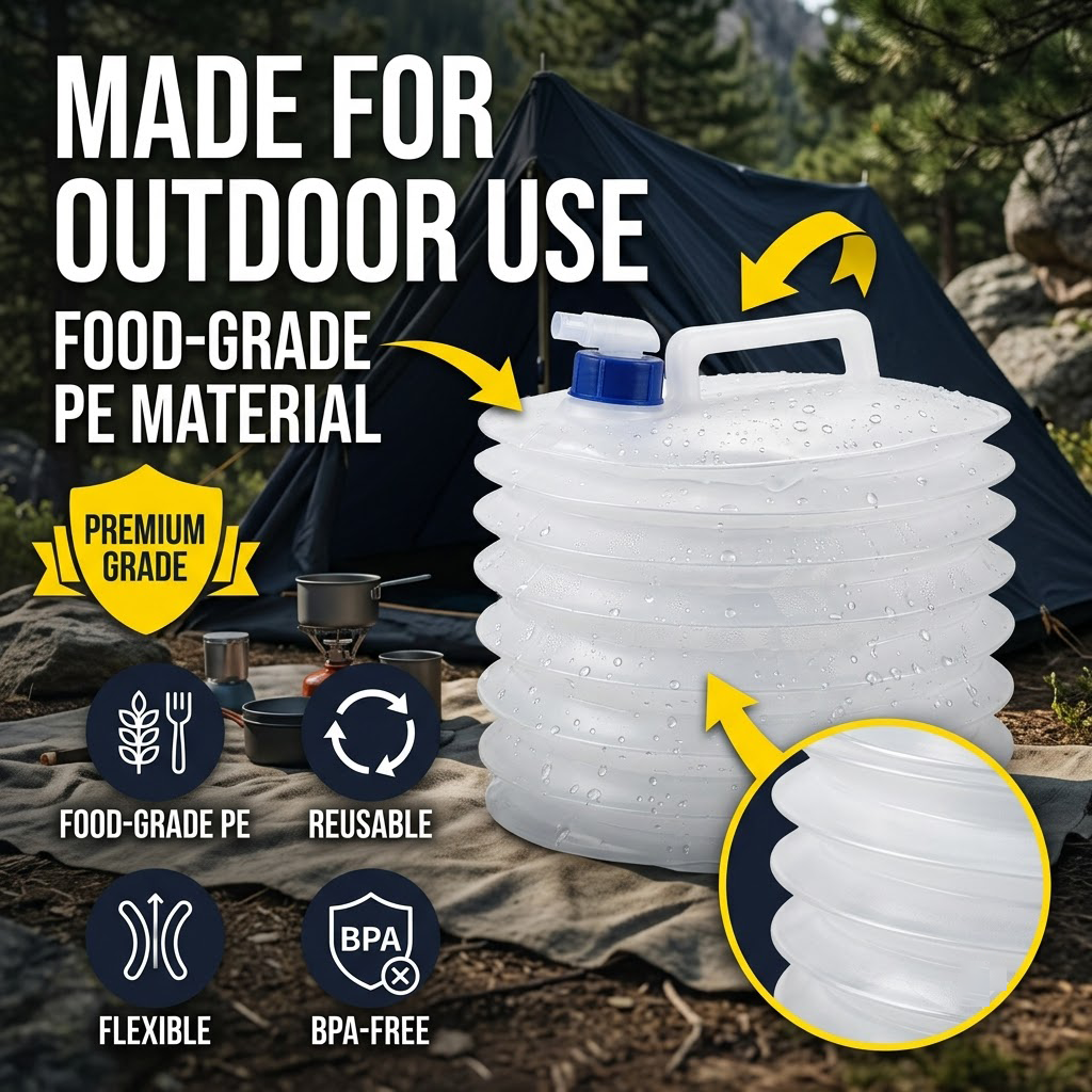 Collapsible Water Jug with Spigot